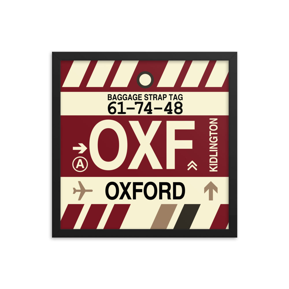 Travel-Themed Framed Print • OXF Oxford Souvenir • YHM Designs - Image 04