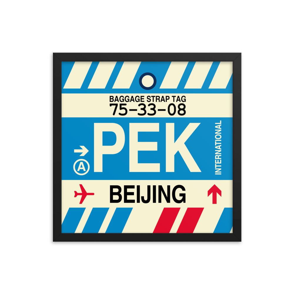 Travel-Themed Framed Print • PEK Beijing Souvenir • YHM Designs - Image 04
