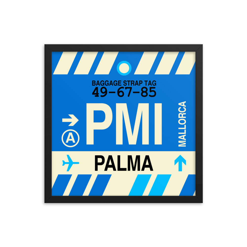 Travel-Themed Framed Print • PMI Palma de Mallorca Souvenir • YHM Designs - Image 04