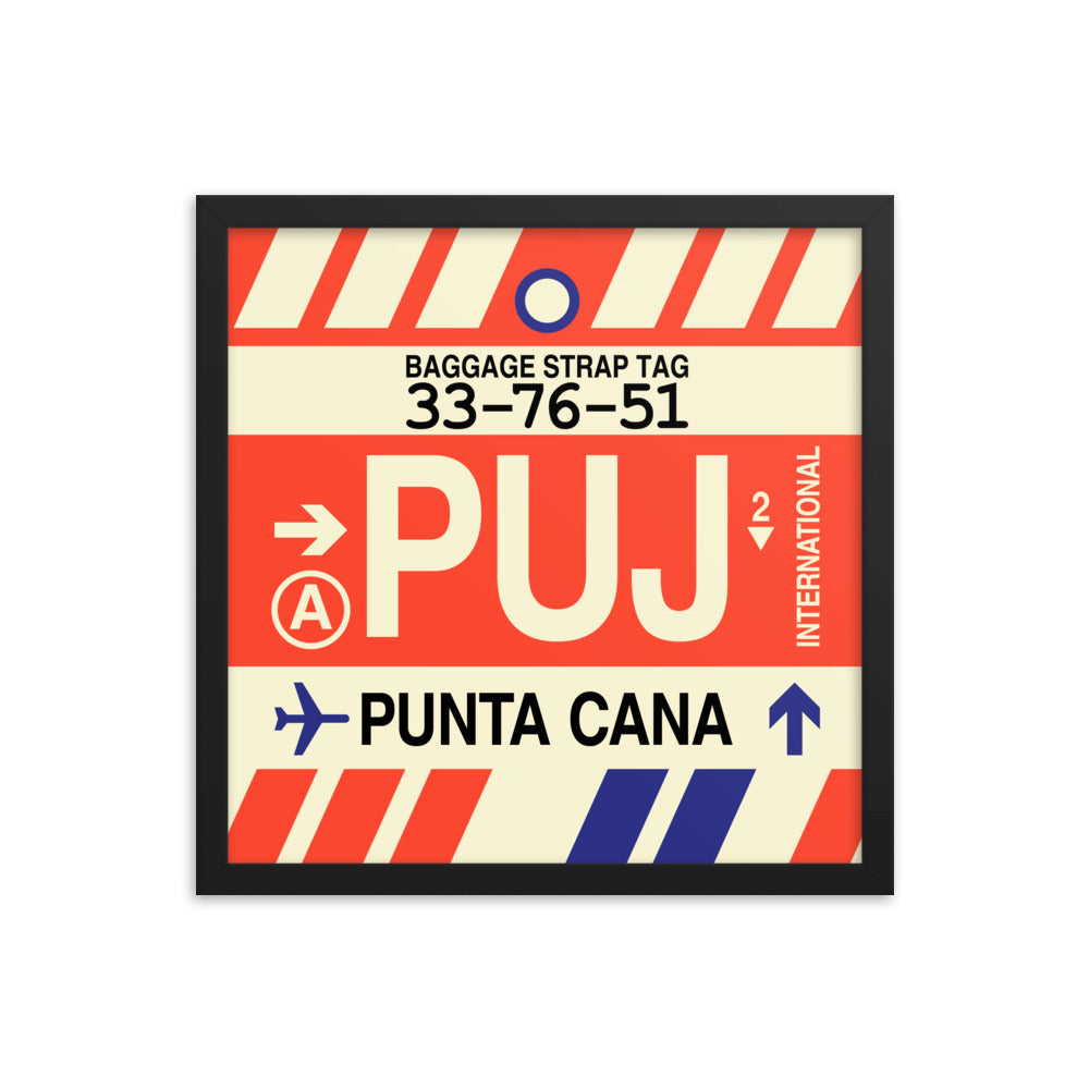 Travel-Themed Framed Print • PUJ Punta Cana Souvenir • YHM Designs - Image 04