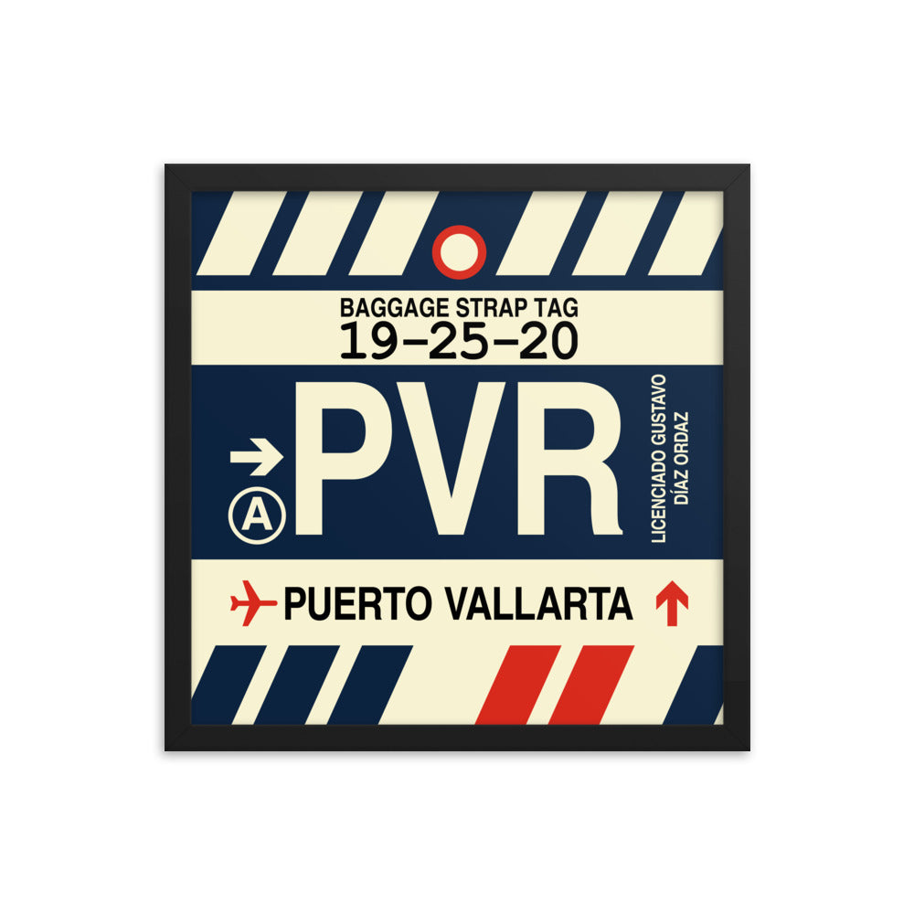Travel-Themed Framed Print • PVR Puerto Vallarta Souvenir • YHM Designs - Image 04