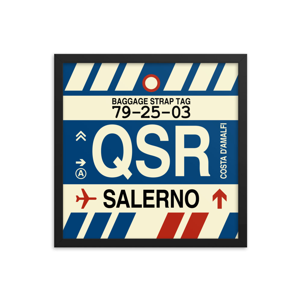 Travel-Themed Framed Print • QSR Salerno Souvenir • YHM Designs - Image 04