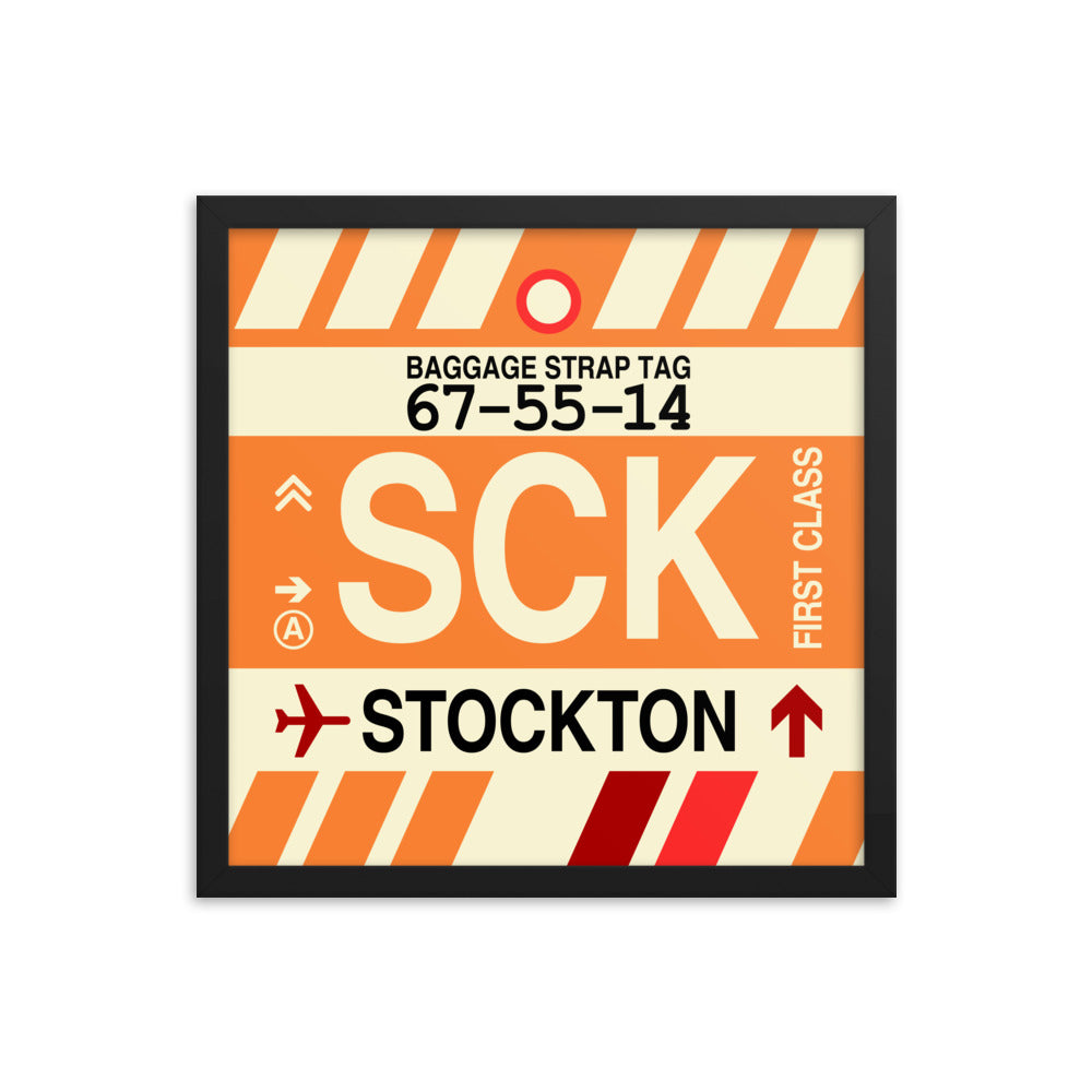 Travel-Themed Framed Print • SCK Stockton Souvenir • YHM Designs - Image 04