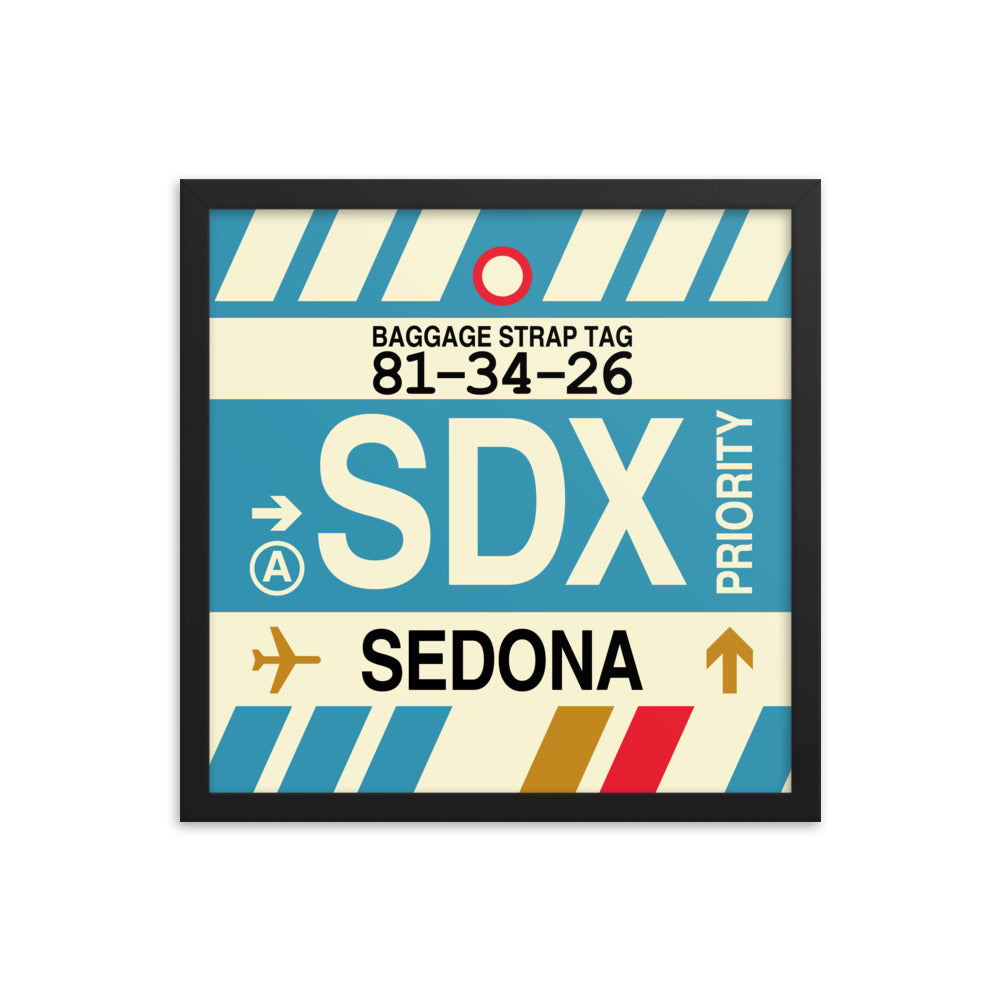 Travel-Themed Framed Print • SDX Sedona Souvenir • YHM Designs - Image 04
