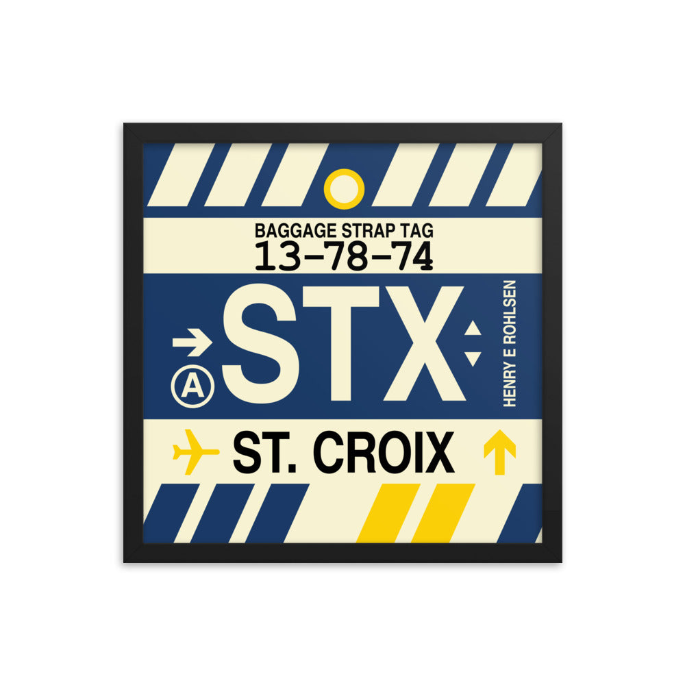 Travel-Themed Framed Print • STX St. Croix • YHM Designs - Image 04