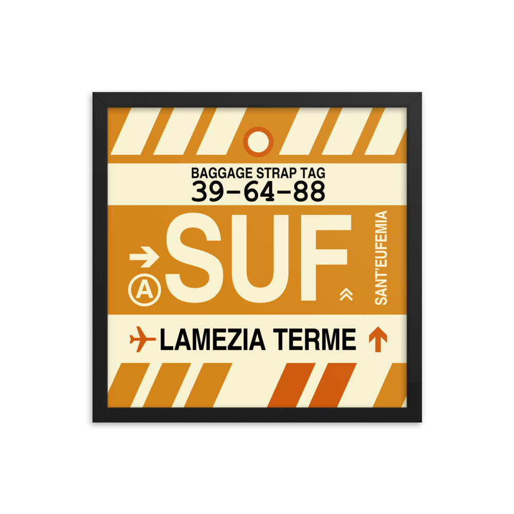 Travel-Themed Framed Print • SUF Lamezia Terme • YHM Designs - Image 04