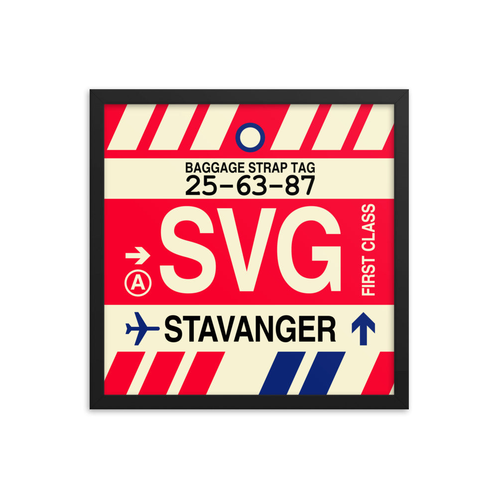 Travel-Themed Framed Print • SVG Stavanger Souvenir • YHM Designs - Image 04