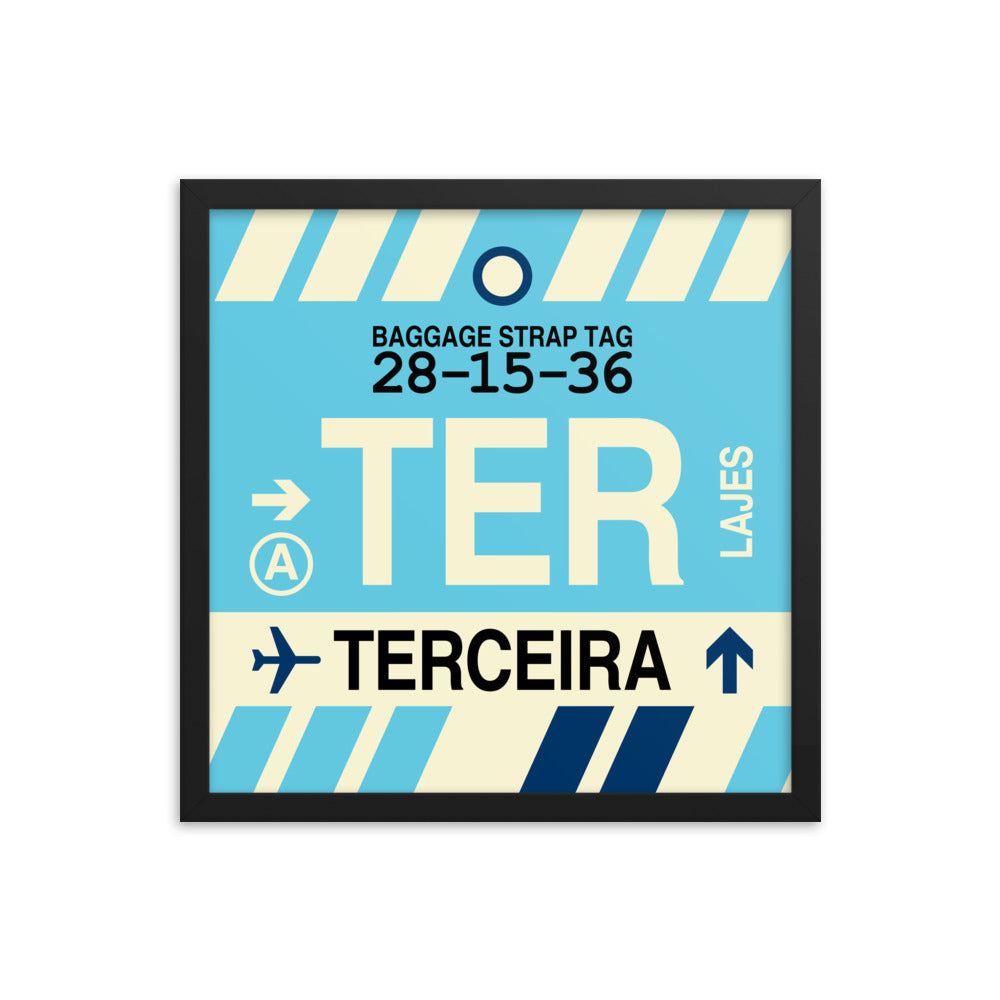 Travel-Themed Framed Print • TER Terceira • YHM Designs - Image 04