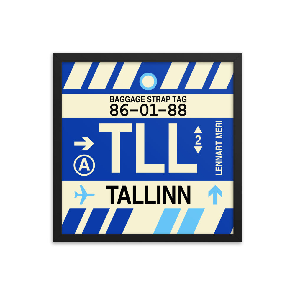 Travel-Themed Framed Print • TLL Tallinn Souvenir • YHM Designs - Image 04