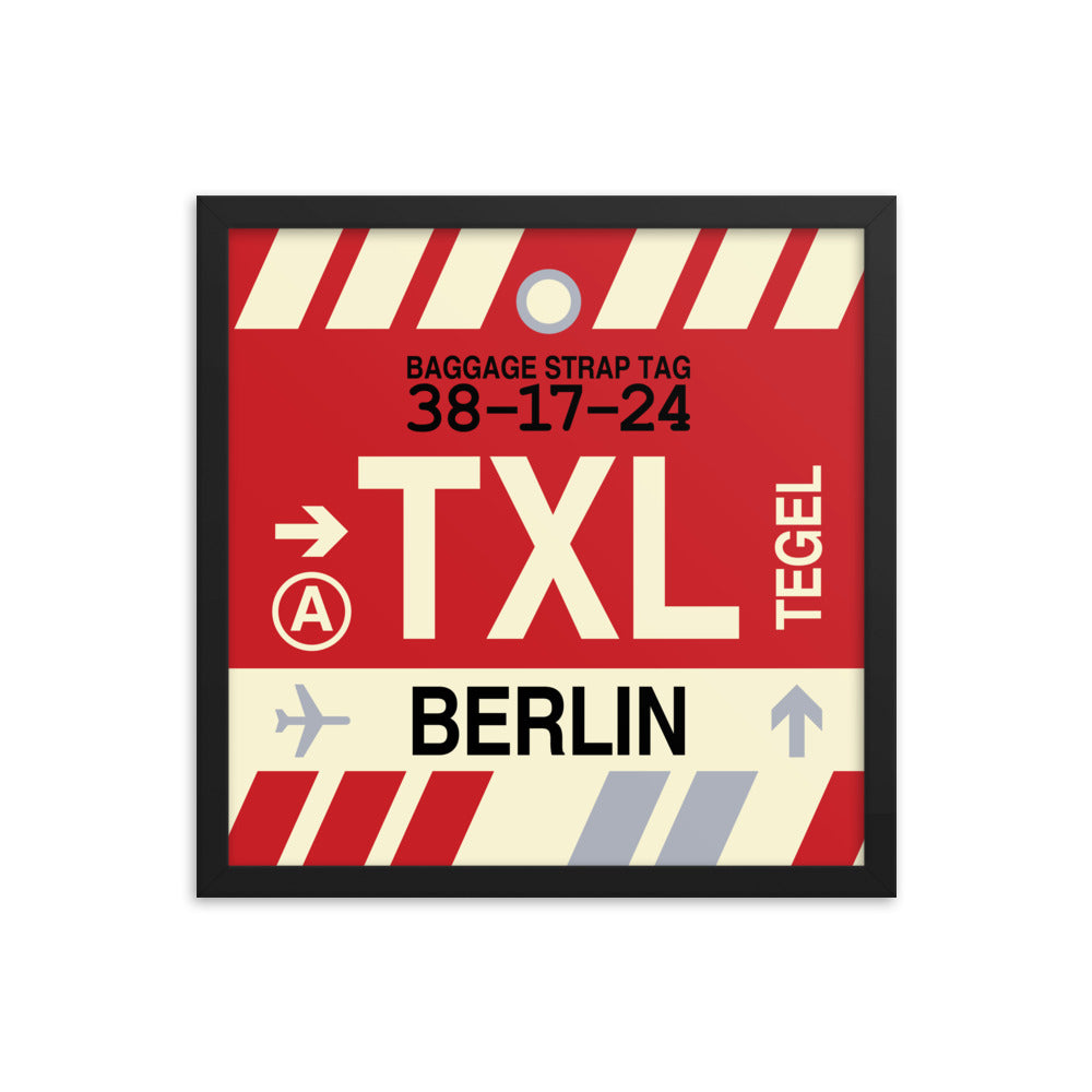 Travel-Themed Framed Print • TXL Berlin Souvenir • YHM Designs - Image 04