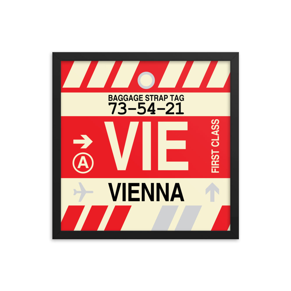 Travel-Themed Framed Print • VIE Vienna • YHM Designs - Image 04