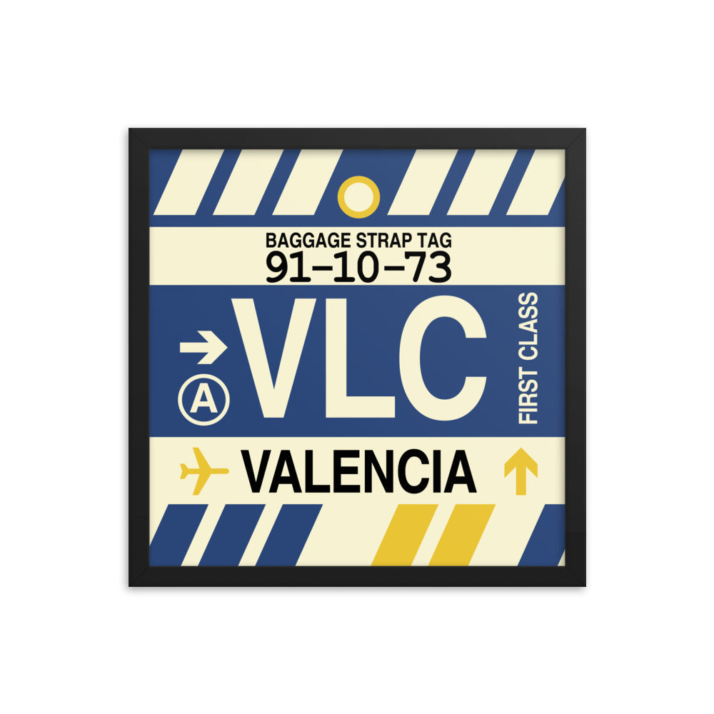 Travel-Themed Framed Print • VLC Valencia Souvenir • YHM Designs - Image 04