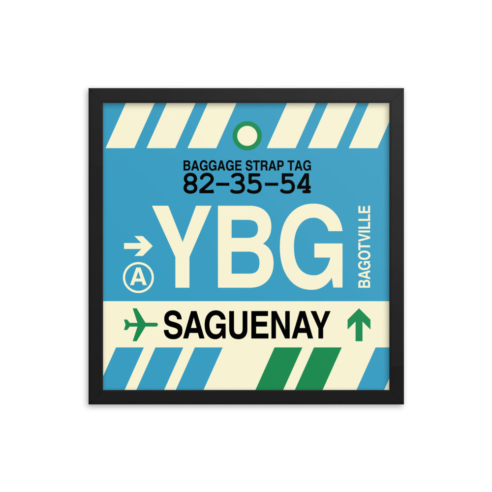 Travel-Themed Framed Print • YBG Saguenay • YHM Designs - Image 04