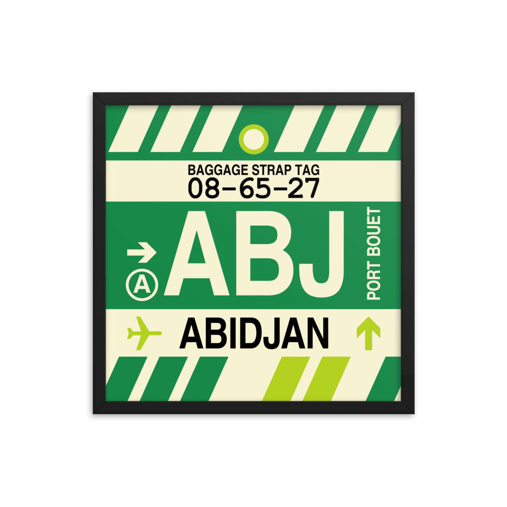 Travel-Themed Framed Print • ABJ Abidjan • YHM Designs - Image 05