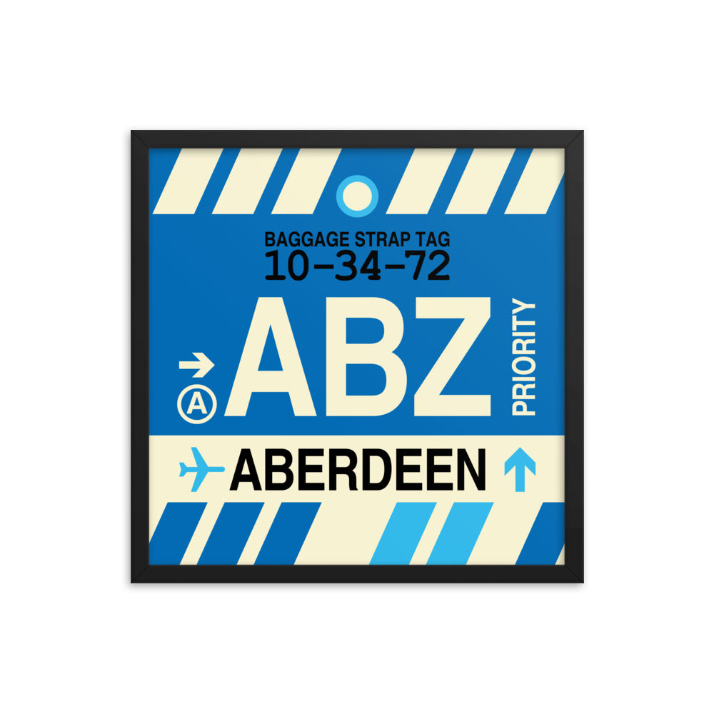 Travel-Themed Framed Print • ABZ Aberdeen • YHM Designs - Image 05
