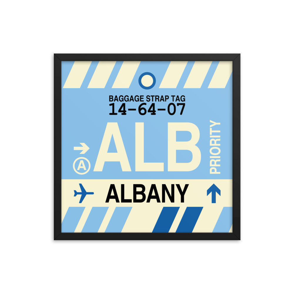 Travel-Themed Framed Print • ALB Albany • YHM Designs - Image 05