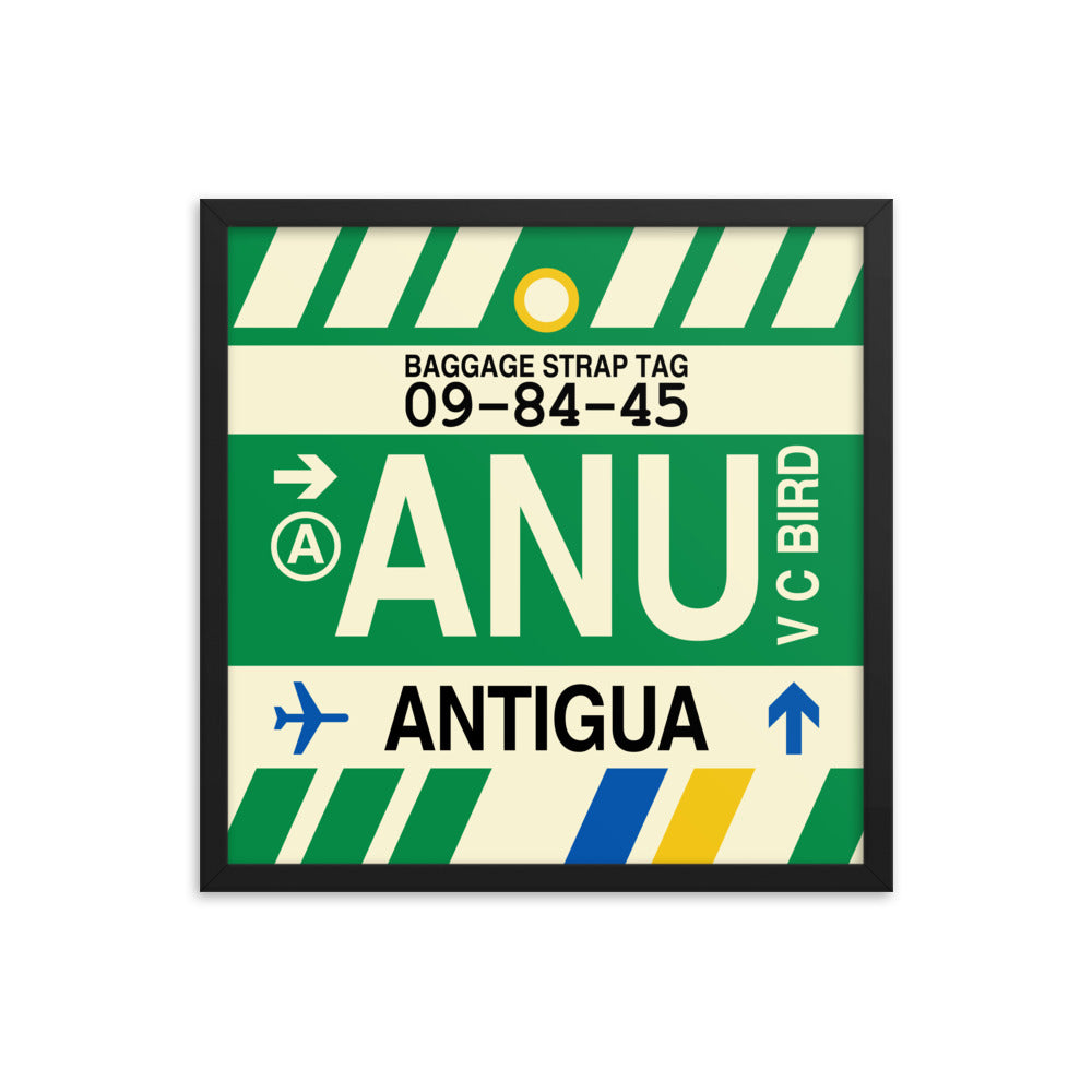 Travel-Themed Framed Print • ANU Antigua Souvenir • YHM Designs - Image 05