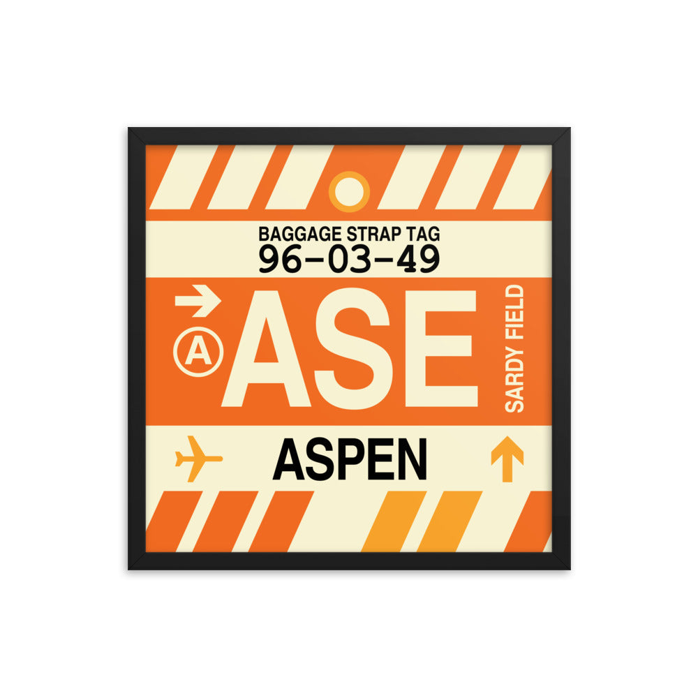 Travel-Themed Framed Print • ASE Aspen Souvenir • YHM Designs - Image 05