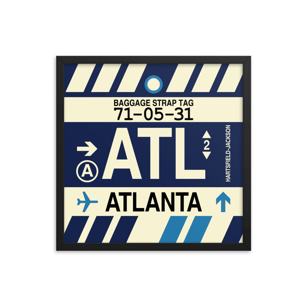 Travel-Themed Framed Print • ATL Atlanta • YHM Designs - Image 05