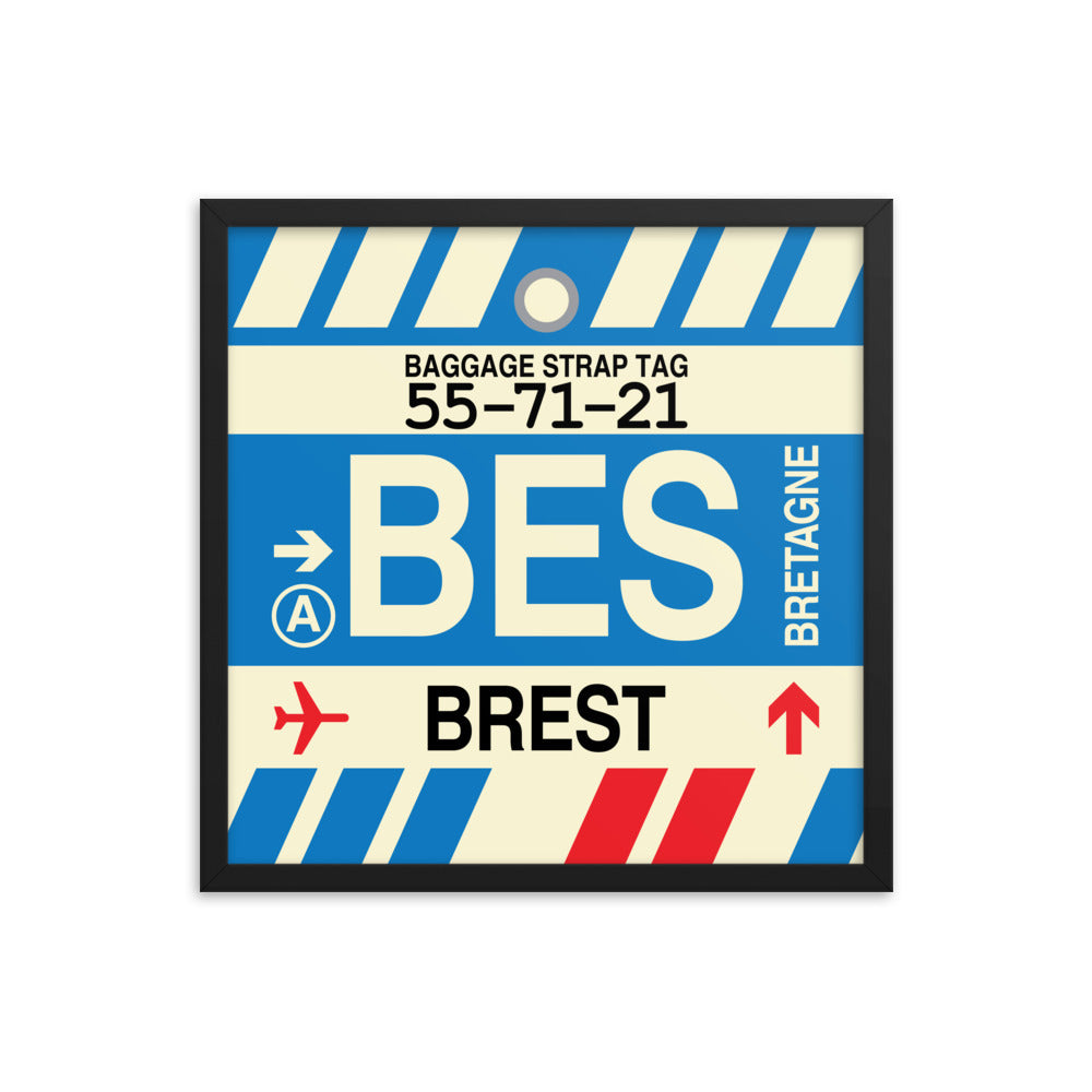 Travel-Themed Framed Print • BES Brest • YHM Designs - Image 05