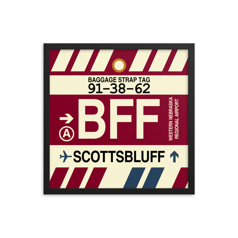 Travel-Themed Framed Print • BFF Scottsbluff Souvenir • YHM Designs - Image 05