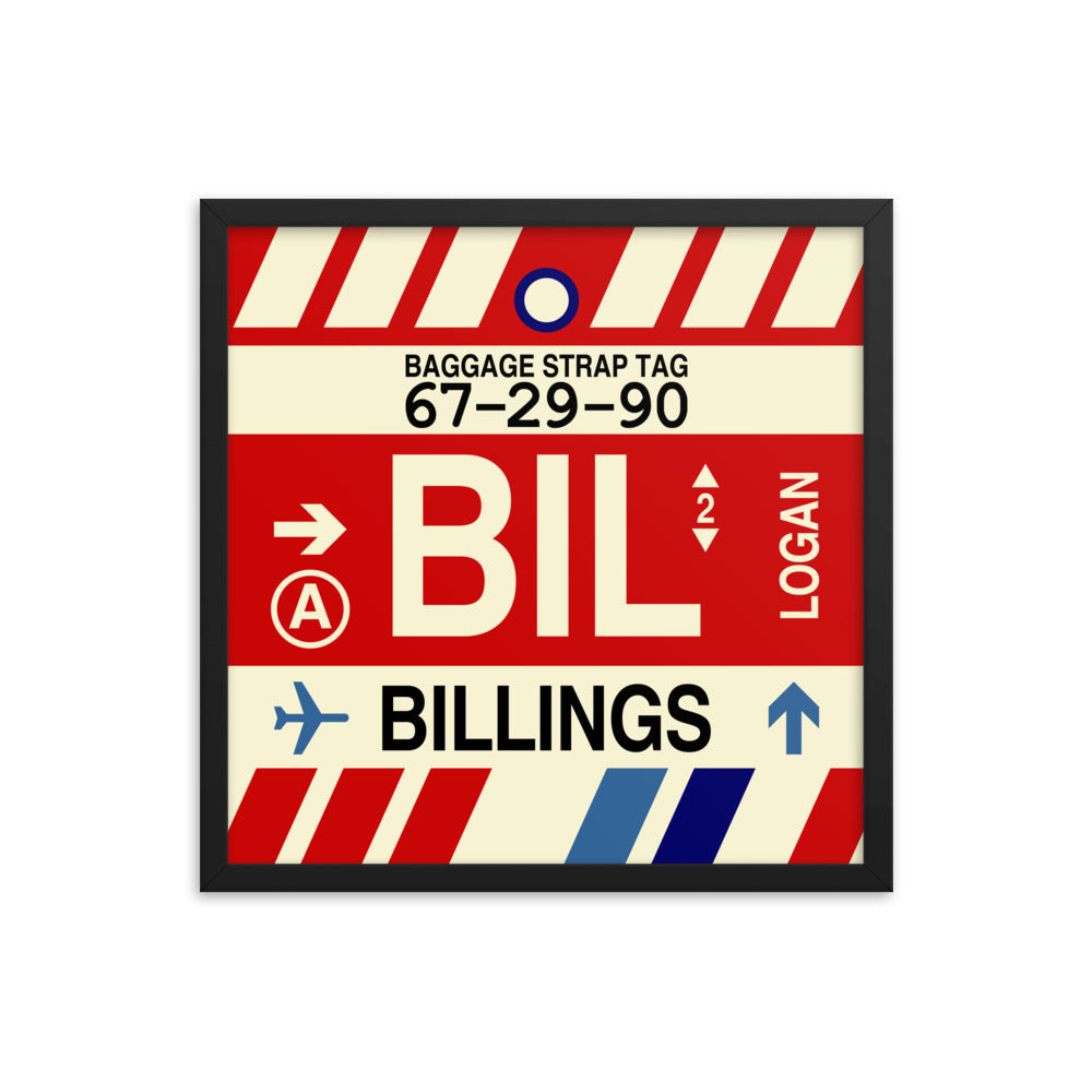 Travel-Themed Framed Print • BIL Billings Souvenir • YHM Designs - Image 05
