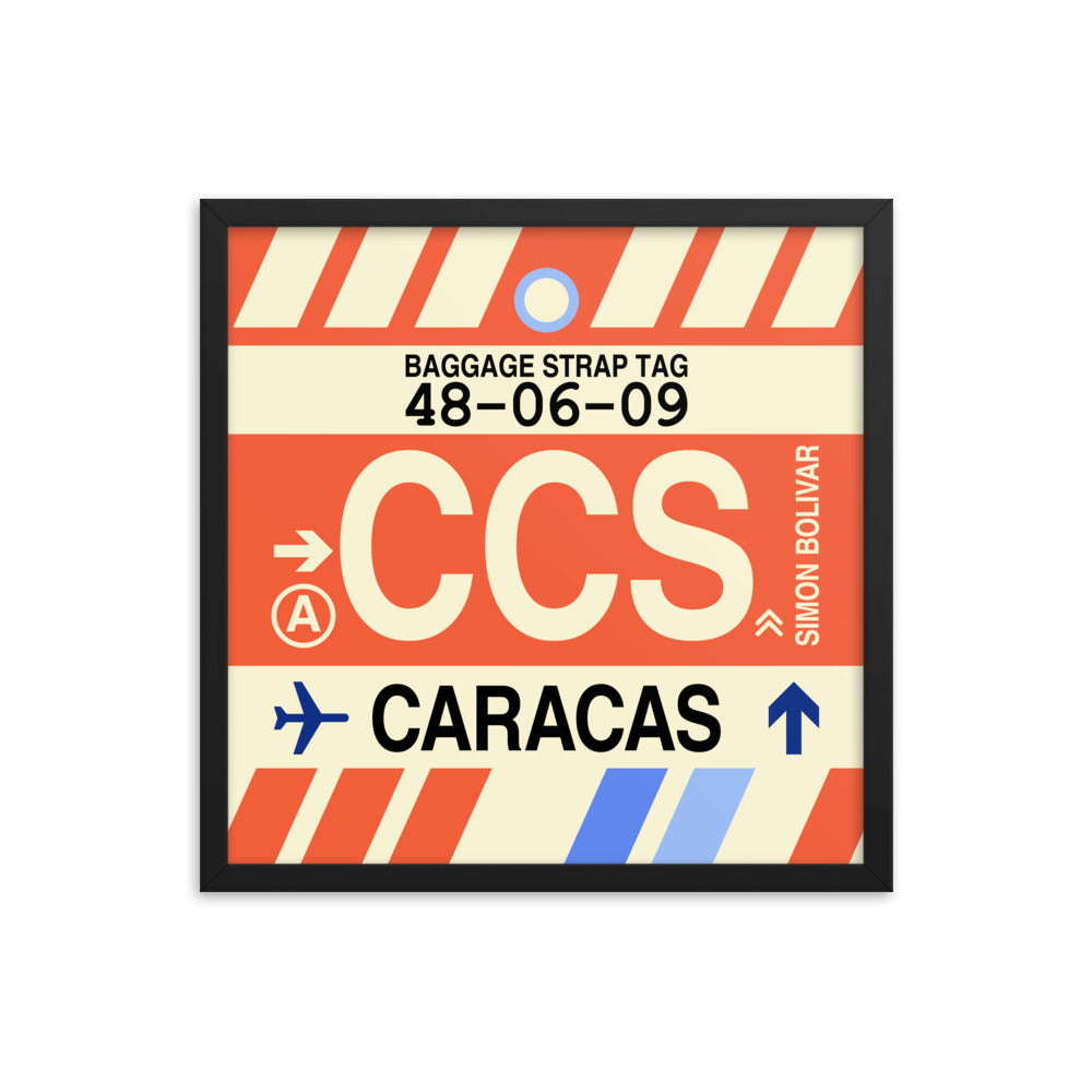 Travel-Themed Framed Print • CCS Caracas Souvenir • YHM Designs - Image 05
