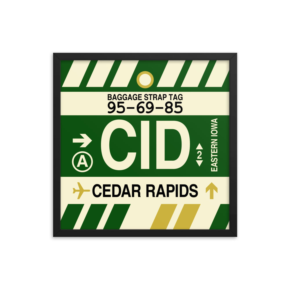 Travel-Themed Framed Print • CID Cedar Rapids Souvenir • YHM Designs - Image 05