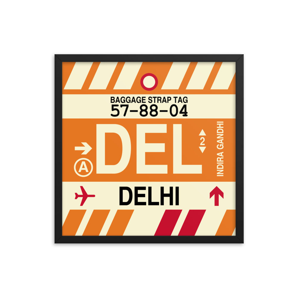 Travel-Themed Framed Print • DEL Delhi Souvenir • YHM Designs - Image 05