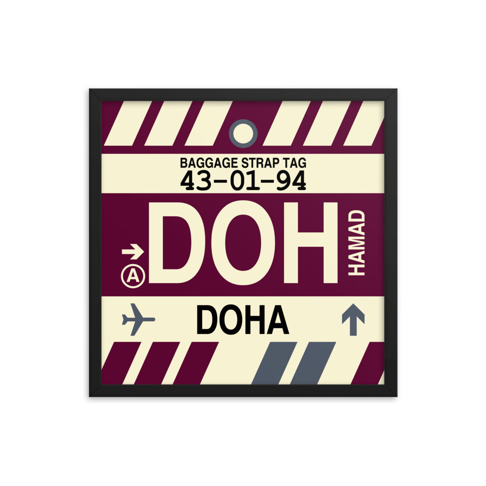 Travel-Themed Framed Print • DOH Doha • YHM Designs - Image 05