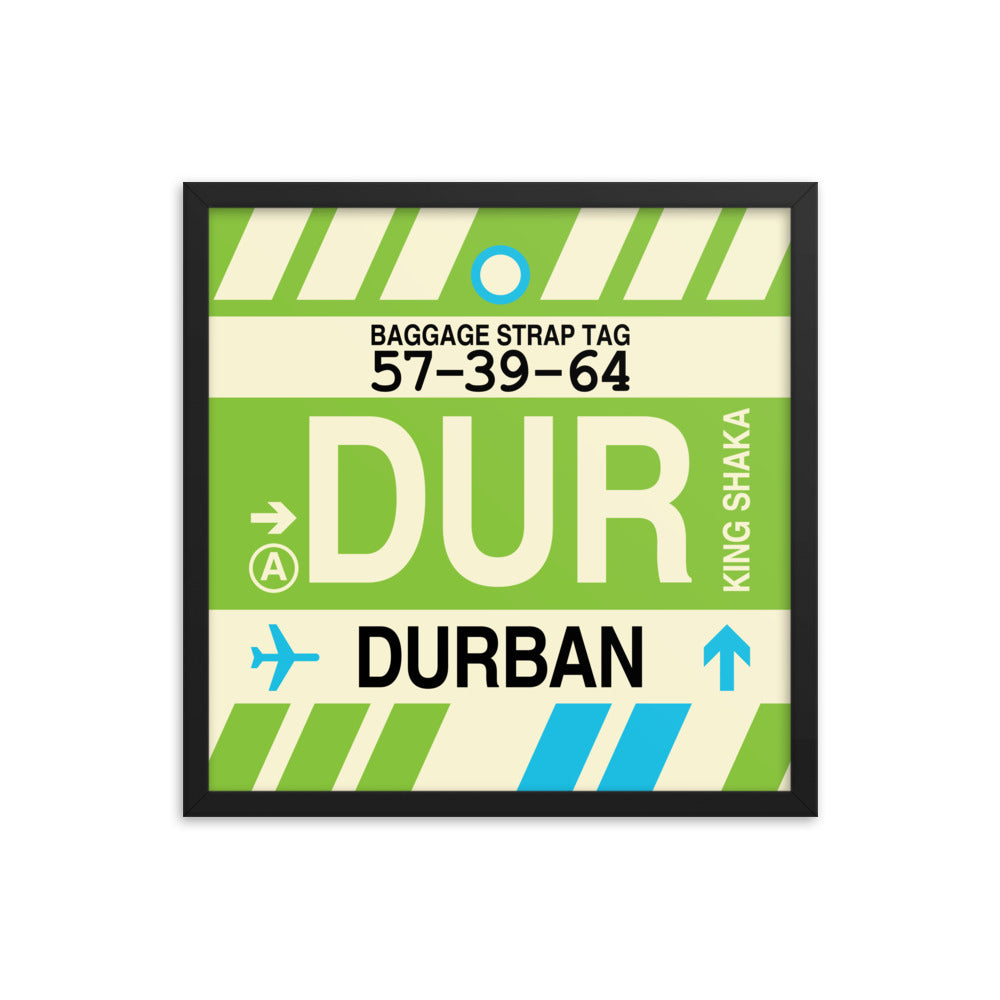 Travel-Themed Framed Print • DUR Durban • YHM Designs - Image 05