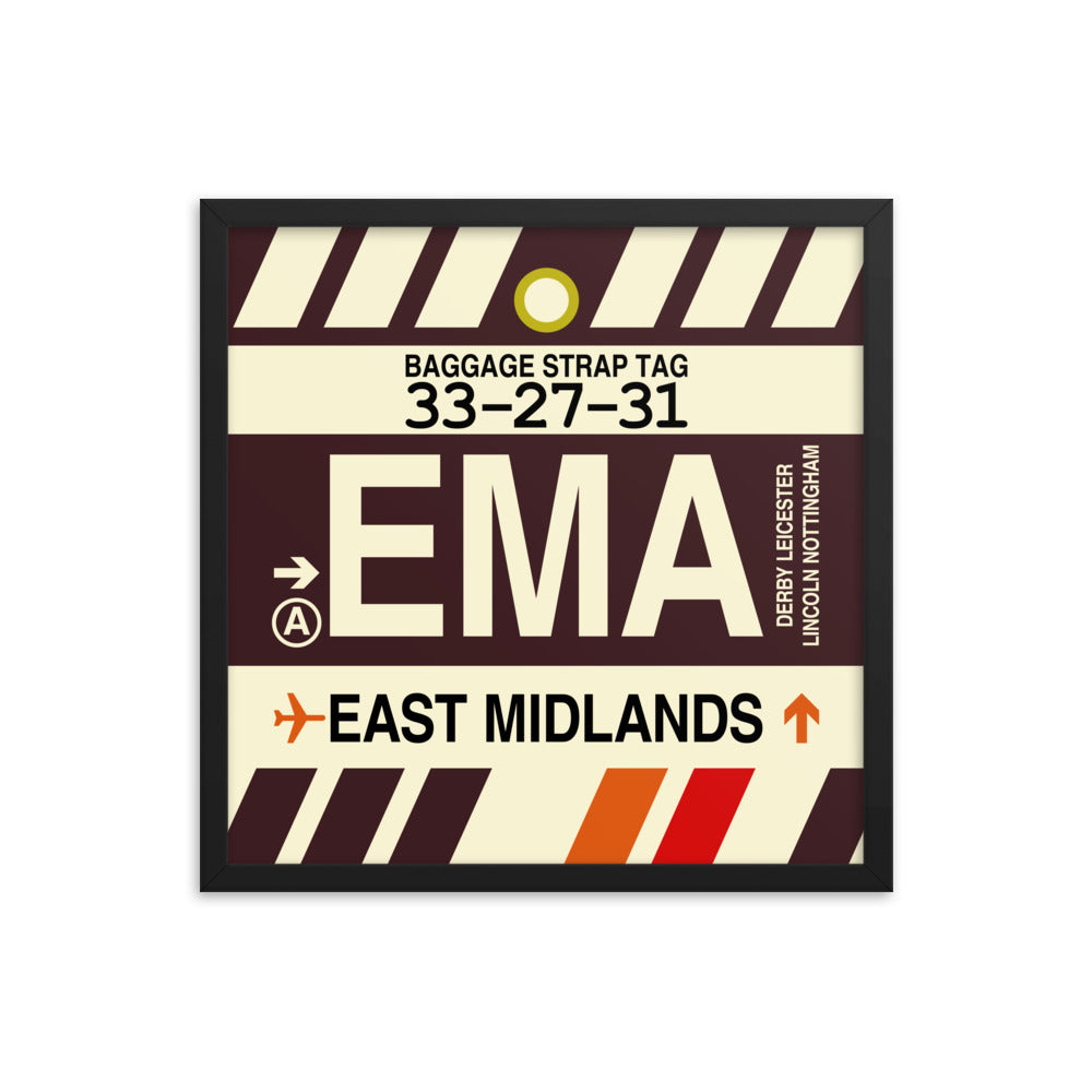Travel-Themed Framed Print • EMA East Midlands Souvenir • YHM Designs - Image 05