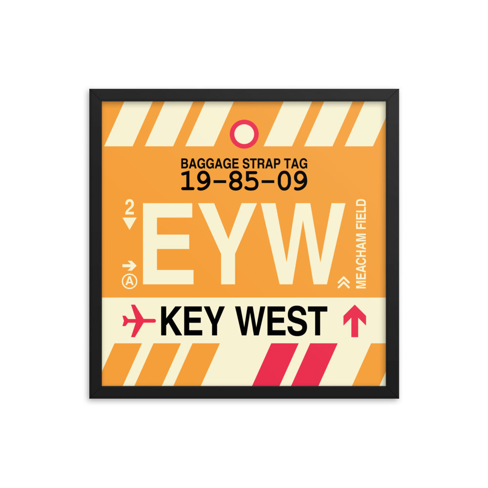 Travel-Themed Framed Print • EYW Key West Souvenir • YHM Designs - Image 05