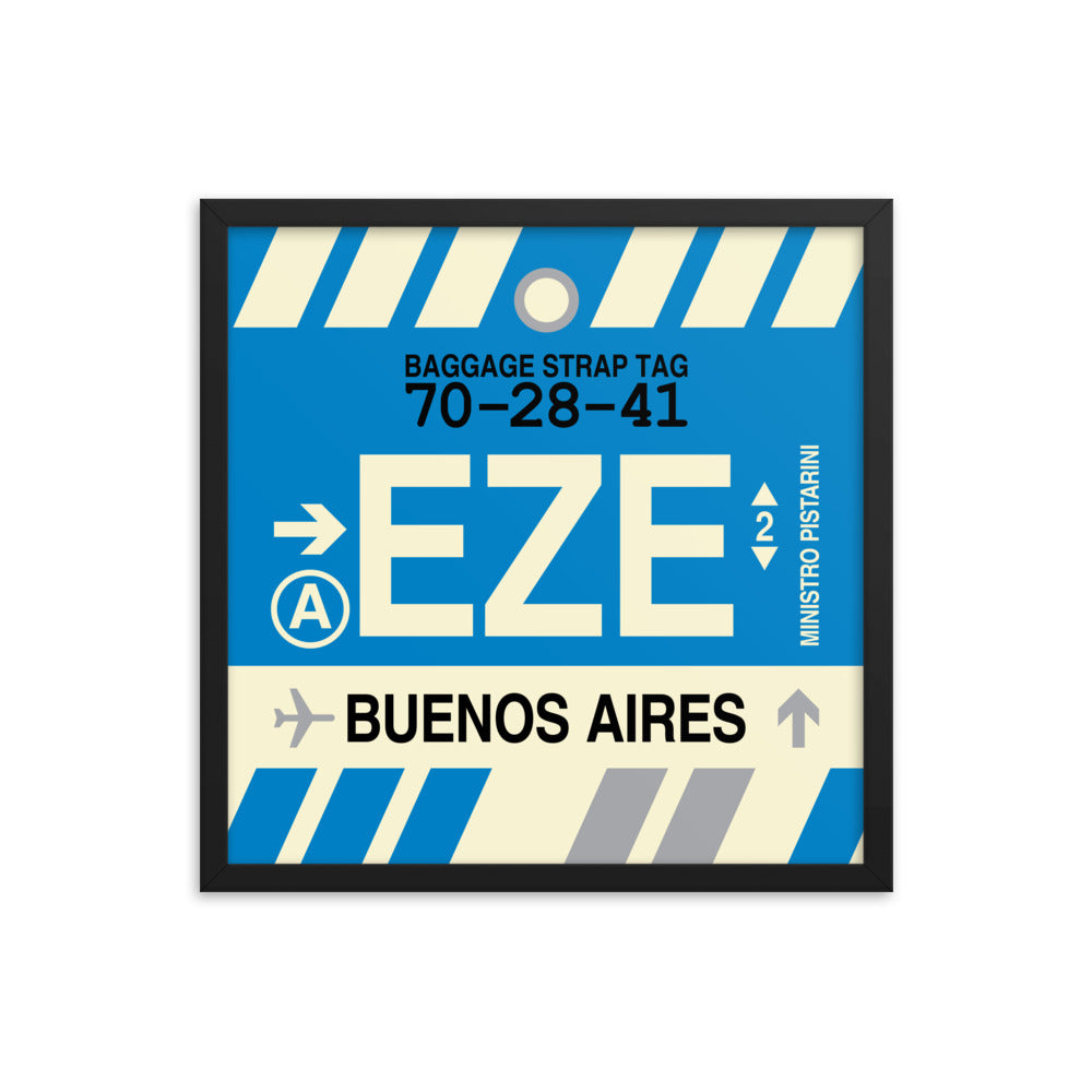 Travel-Themed Framed Print • EZE Buenos Aires Souvenir • YHM Designs - Image 05