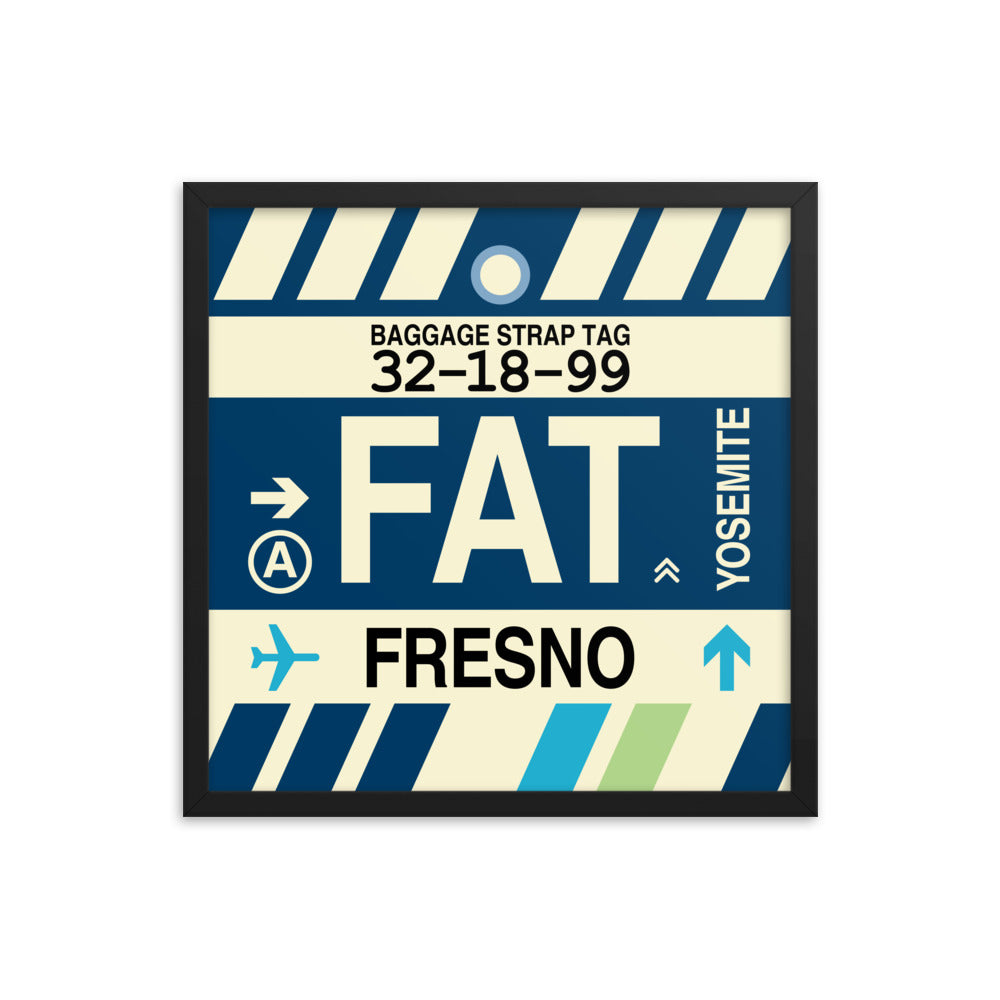 Travel-Themed Framed Print • FAT Fresno Souvenir • YHM Designs - Image 05