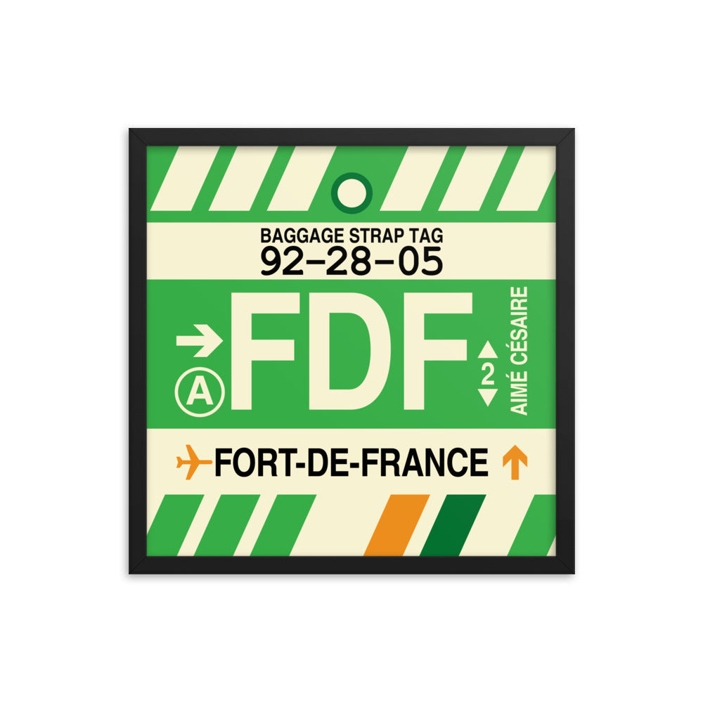 Travel-Themed Framed Print • FDF Fort-de-France Souvenir • YHM Designs - Image 05
