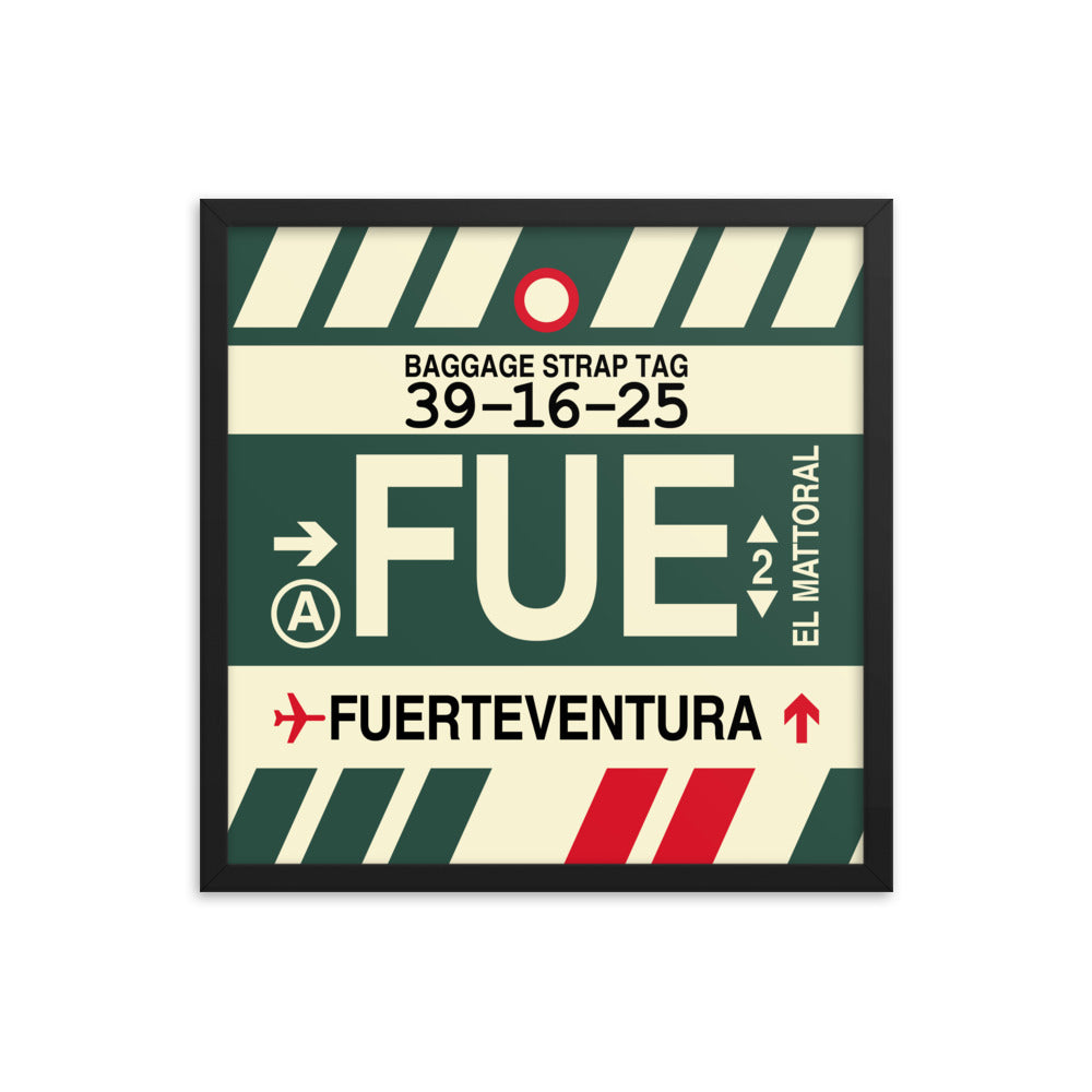 Travel-Themed Framed Print • FUE Fuerteventura Souvenir • YHM Designs - Image 05