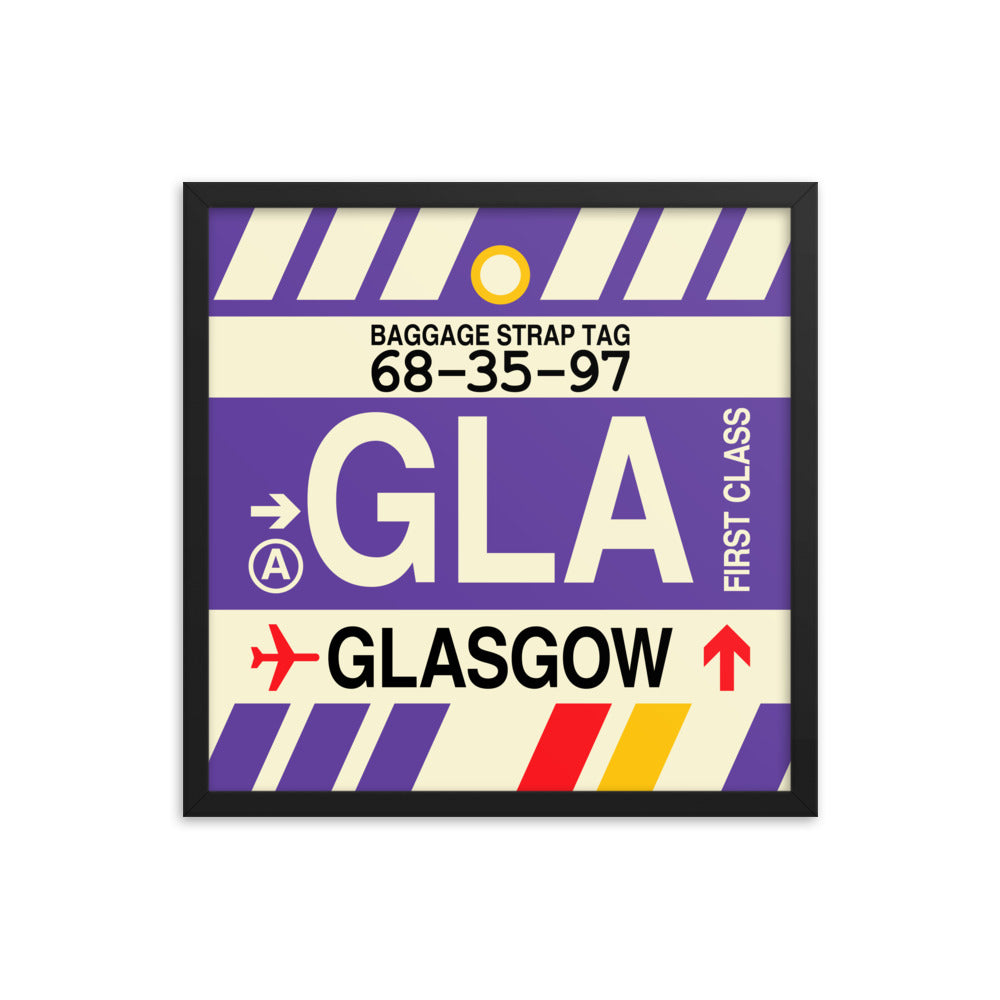 Travel-Themed Framed Print • GLA Glasgow • YHM Designs - Image 05
