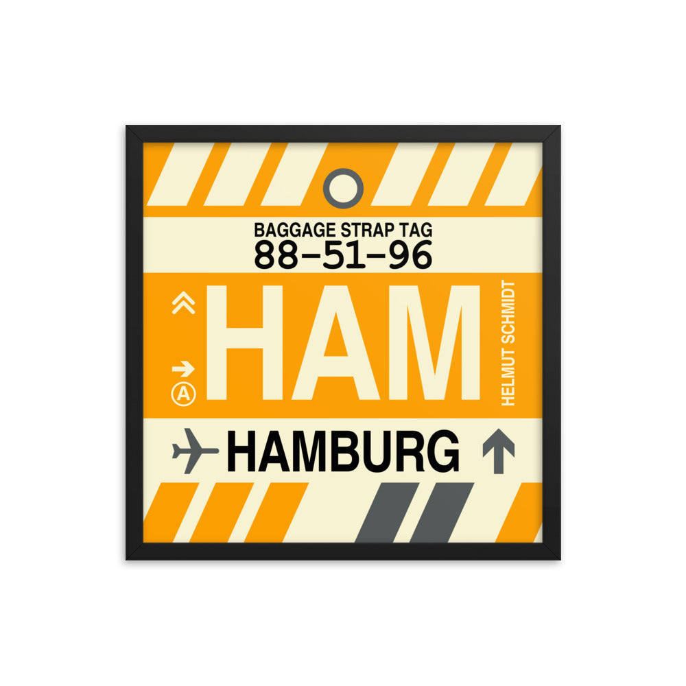 Travel-Themed Framed Print • HAM Hamburg Souvenir • YHM Designs - Image 05