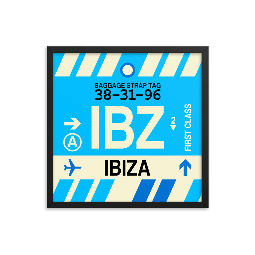 Travel-Themed Framed Print • IBZ Ibiza Souvenir • YHM Designs - Image 05
