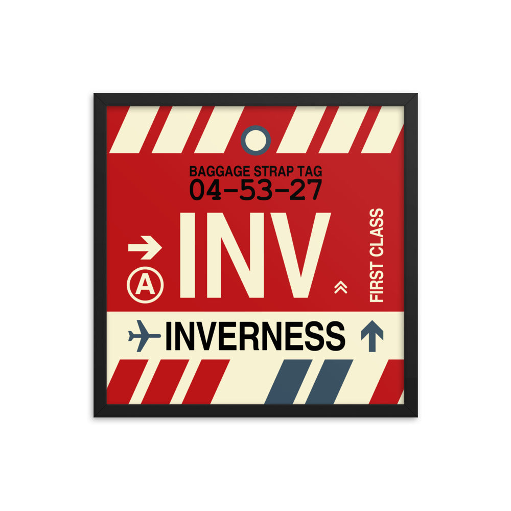 Travel-Themed Framed Print • INV Inverness Souvenir • YHM Designs - Image 05