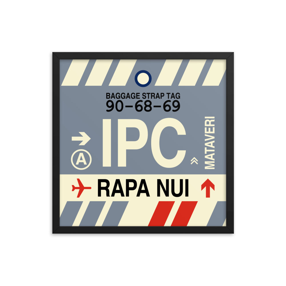 Travel-Themed Framed Print • IPC Rapa Nui Souvenir • YHM Designs - Image 05