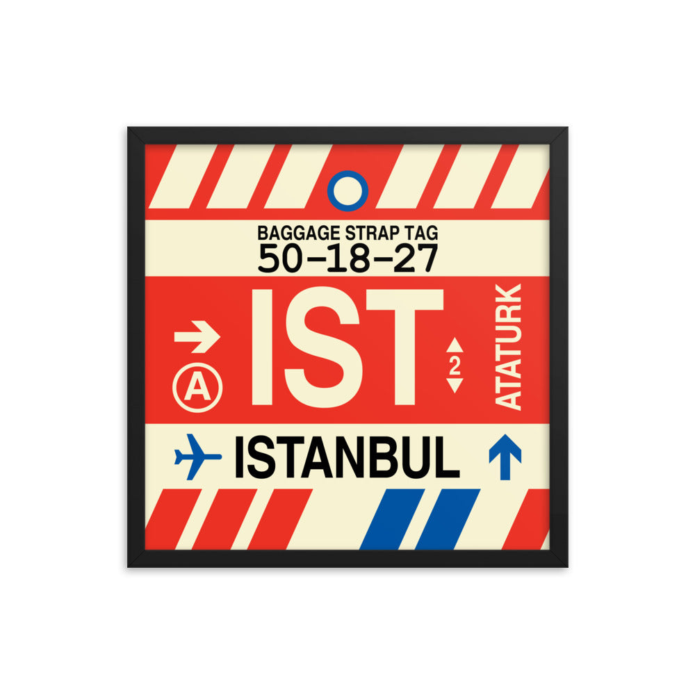 Travel-Themed Framed Print • IST Istanbul Souvenir • YHM Designs - Image 05