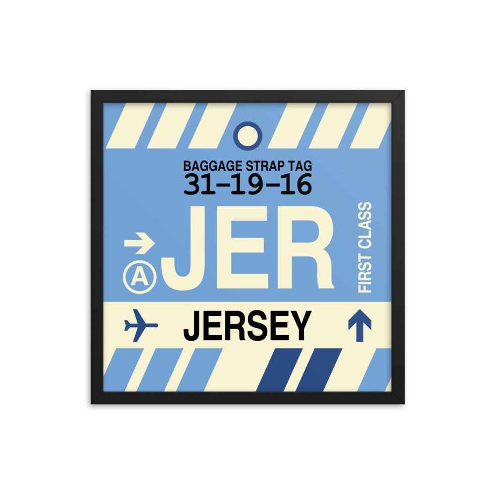Travel-Themed Framed Print • JER Jersey Souvenir • YHM Designs - Image 05