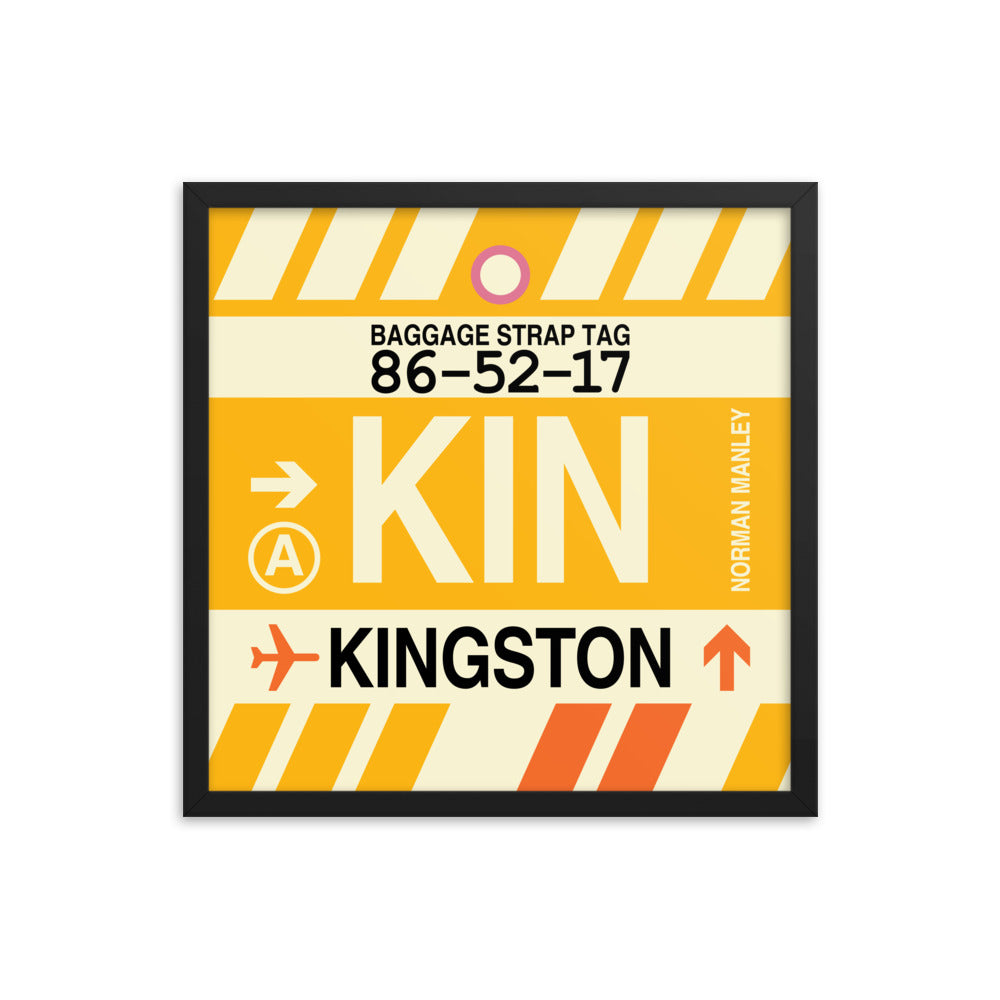Travel-Themed Framed Print • KIN Kingston Souvenir • YHM Designs - Image 05