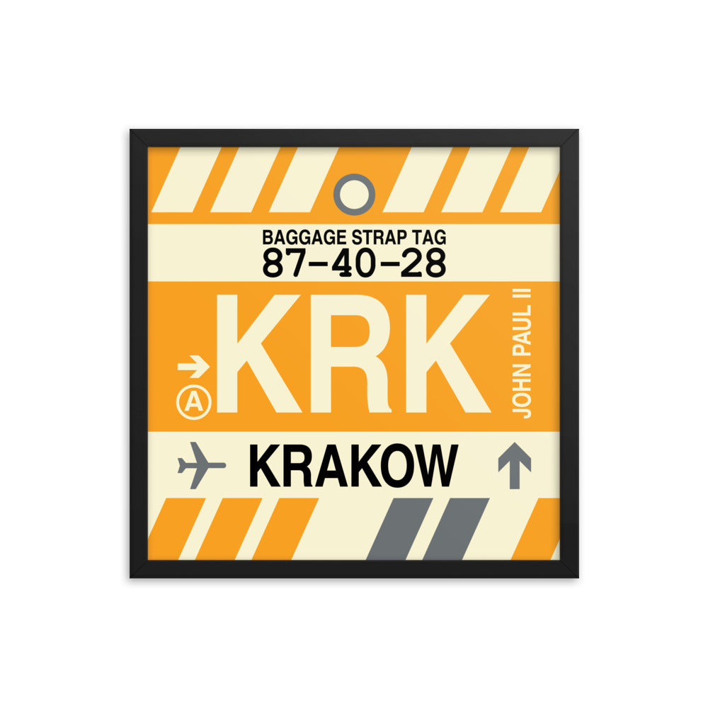 Travel-Themed Framed Print • KRK Krakow Souvenir • YHM Designs - Image 05