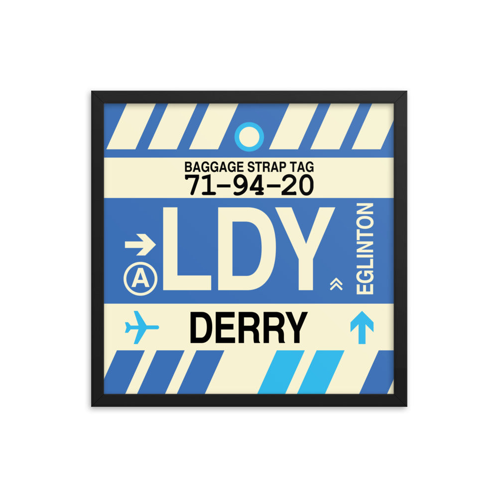 Travel-Themed Framed Print • LDY Derry Souvenir • YHM Designs - Image 05