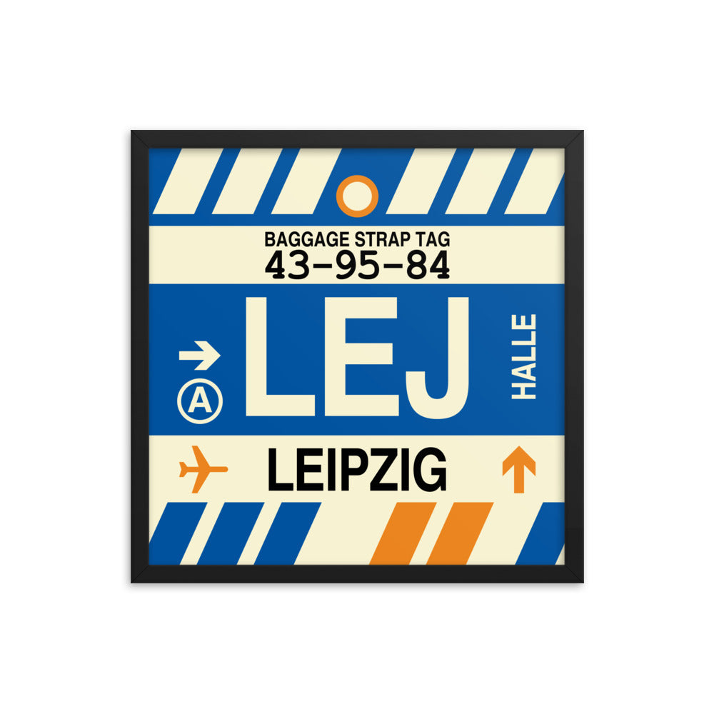 Travel-Themed Framed Print • LEJ Leipzig Souvenir • YHM Designs - Image 05