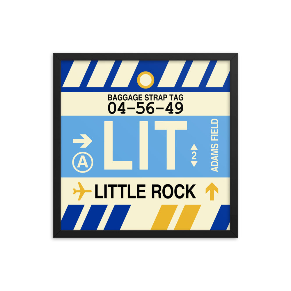 Travel-Themed Framed Print • LIT Little Rock Souvenir • YHM Designs - Image 05