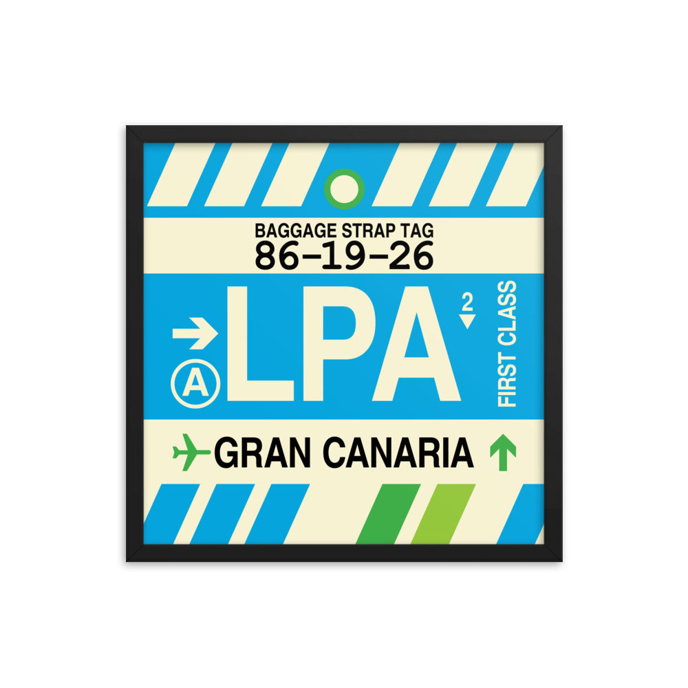 Travel-Themed Framed Print • LPA Gran Canaria Souvenir • YHM Designs - Image 05